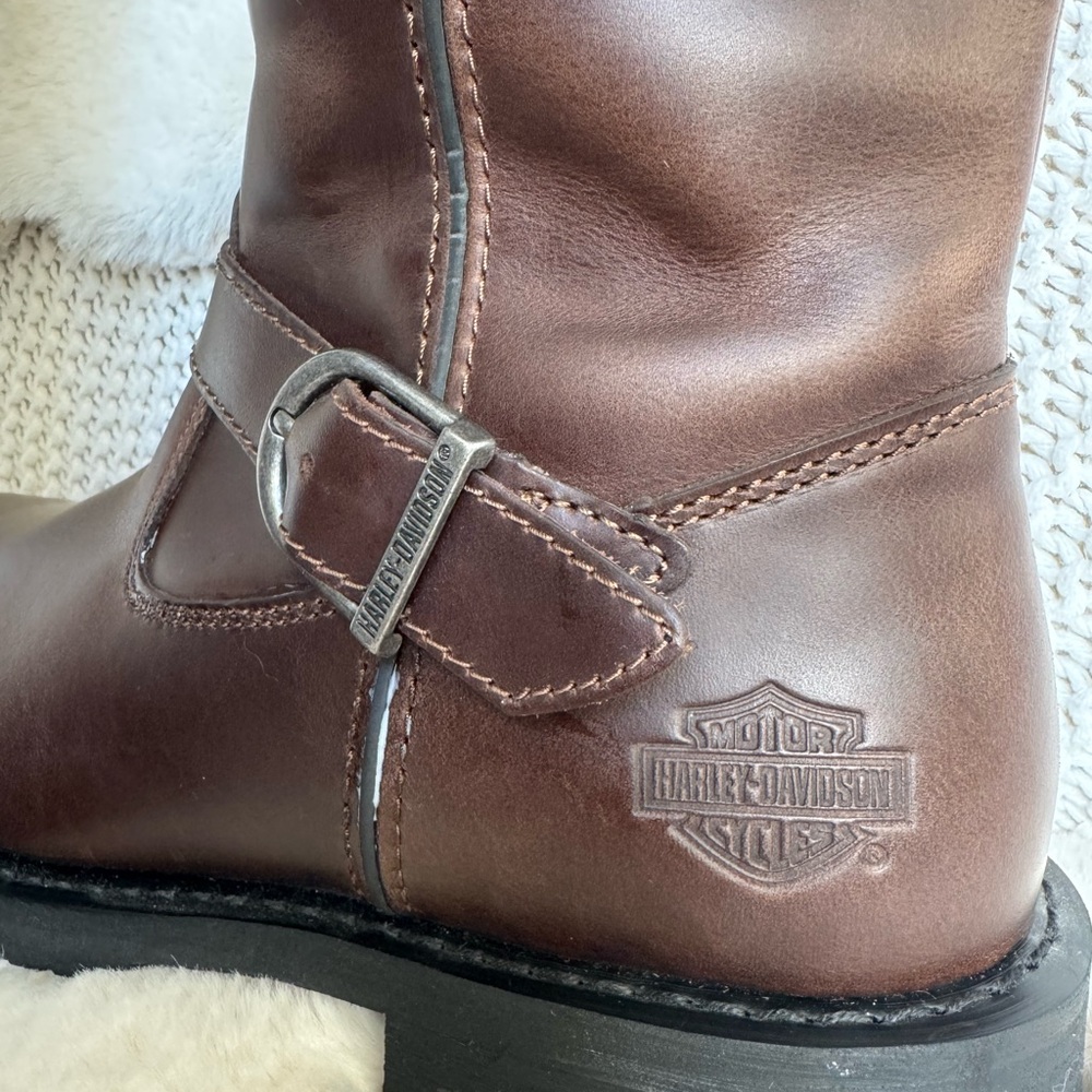 Harley-Davidson® Women's Kirtland Ride Brown Motorcycle Boots D87307 - Picture 2 of 13
